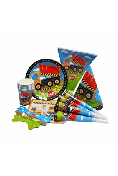 Generic 37 Pcs Construction Truck Birthday Party Supplies Set – Complete Kids...