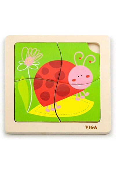 Generic VIGA Handy Flat Puzzle - Ladybird Toy for Kids Ages 1+ Year