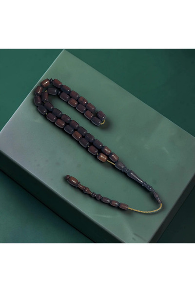 Riyaz Taş Yılan Ağacı Kapsül Kesim Tesbih 7x11 mm
