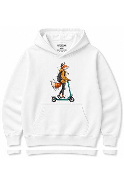 Rabona Fashion Φούτερ με σχέδιο Urban Fox Scooter Adventure