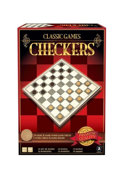 Generic Classic Wood Checkers