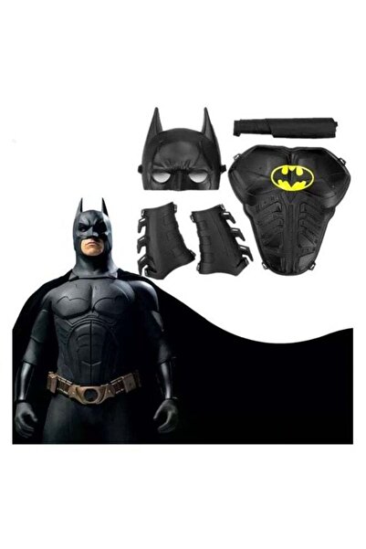 Generic Kids Batman-Inspired Costume Set – Black Hero Suit With Cape, Mask & ...