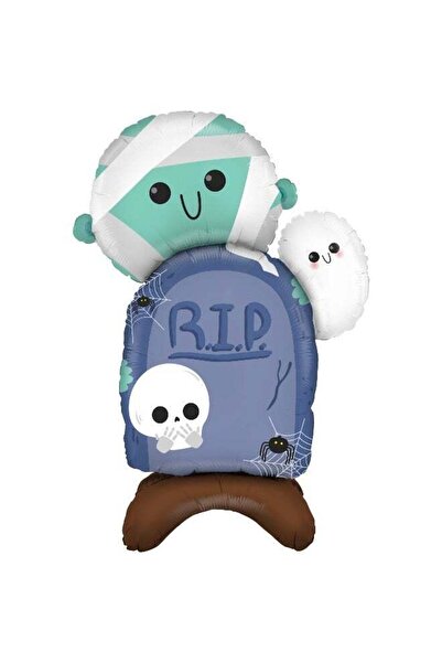 Generic Ciao Halloween Tombstone R.I.P. Standing Balloon 69cm – Spooky Foil M...