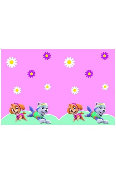 Generic Ciao Paw Patrol Skye & Everest Plastic Tablecloth – 120×180 cm Pink D...