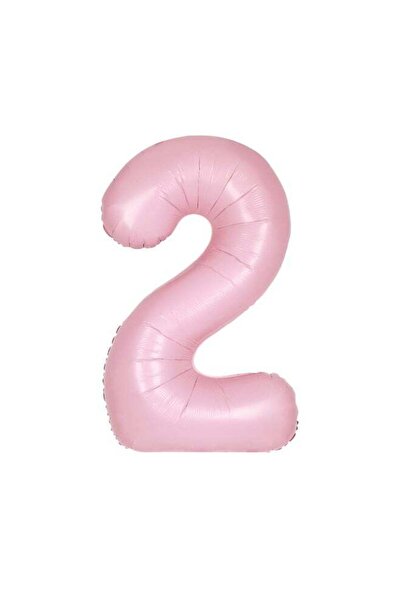 Generic 34" Matte Lovely Pink Number 2 Foil Balloon