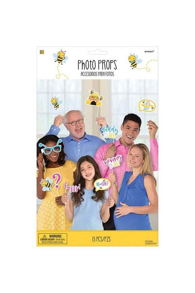 Generic What Will It Bee? Photo Props 13pcs, Baby Shower Party Supplies