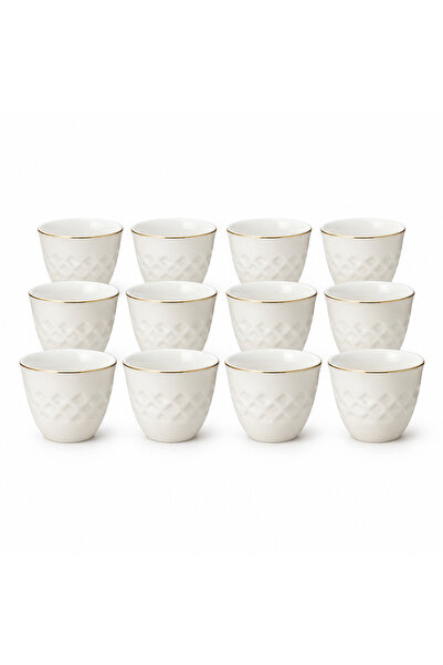 GERMAX Ceramic Cawa Cups 12-Piece Set - 80ml