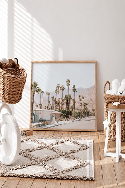 KEYFHOME Palm Springs Mountain View Uramljeni MDF poster sa slikom Dekoracija...