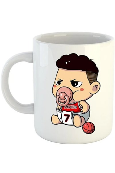 INOVATIX Cana Slam Dunk Rukawa Kaede Baby Basketball, alb, 330 ml