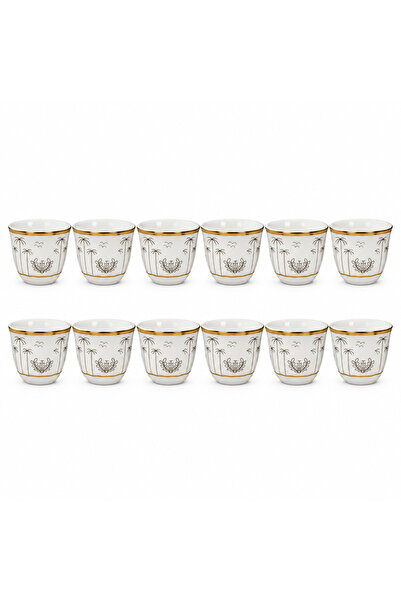 AKDC Pilsco 12 Piece Ceramic Cawa Cup Set - 110ml