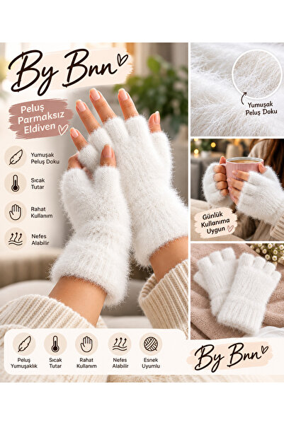 BY BNN Plush Short Fingered Soft Gloves