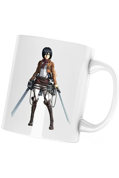 INOVATIX Cana Mikasa Attack Titan Manga Anime Swords, alba, 330 ml