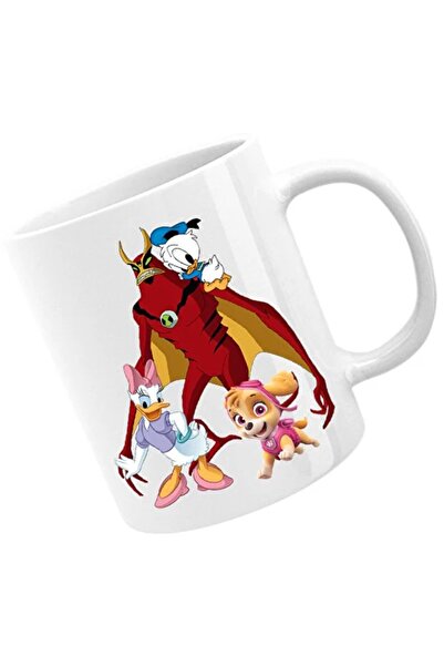 INOVATIX Cana Ben10 Donald Duck Baby Daisy Skye Paw Patrol, alba, 330 ml