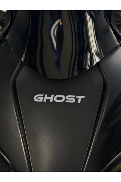 Banxtre 450SR Ön Grenaj için GHOST (Hayalet) Yazı Sticker Etiket (7CM)