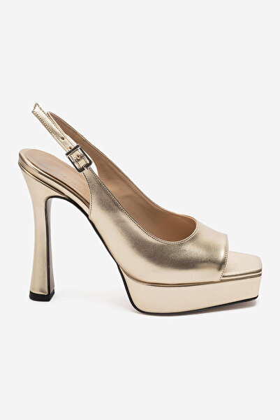 Ayakkabı Ateşi Pantofi de damă Gold Sultan Slingback cu platformă și toc, des...