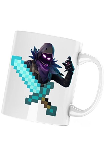 INOVATIX Cana Raven Fortnite Minecraft Diamond Sword, alba, 330 ml