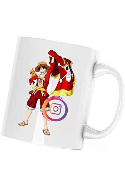 INOVATIX Cana One Piece Luffy Intagram Creator Insta, alba, 330 ml