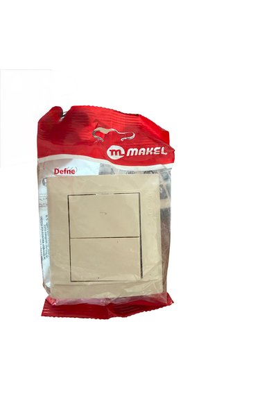 izmiryapımarket Flush Mount 2-Outlet Switch Socket On-Off