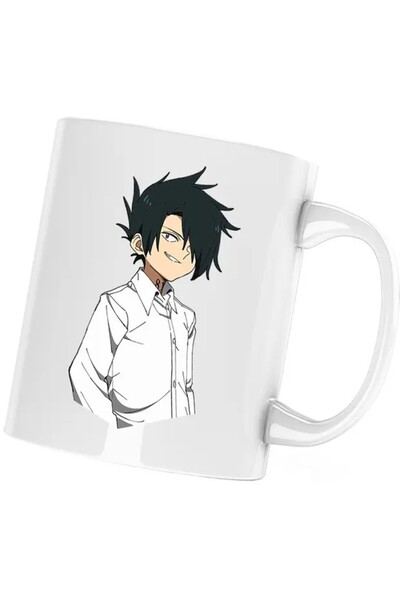 INOVATIX Cana The Promised Neverland Ray Fantasy Anime Manga, albă, 330 ml