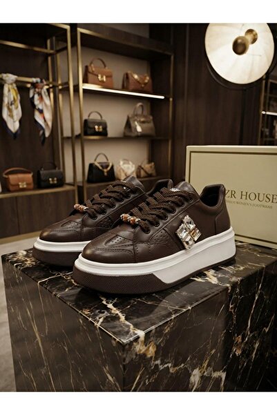 AZR New Season Sports Shoes with Stone-Like Accessories and Details