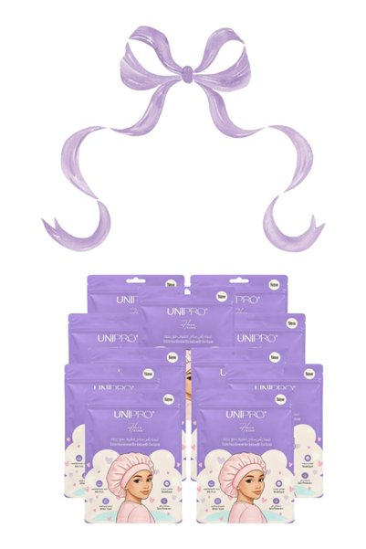 unipro 11 Pieces Satin Hair Bonnet for Kids with Tie Band