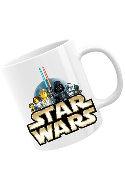 INOVATIX Cana Star Wars Princes Darth Vader Planets Laser, λευκό, 330 ml