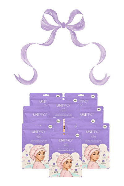 unipro 10 Pieces Satin Hair Bonnet for Kids with Tie Band