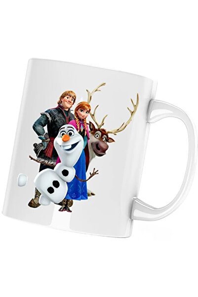 INOVATIX Cana Elsa Frozen Anna Olaf Hans, alba, 330 ml