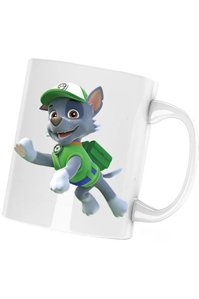 INOVATIX Cana Paw Patrol Rocky Mecanic Service Catelus, albă, 330 ml