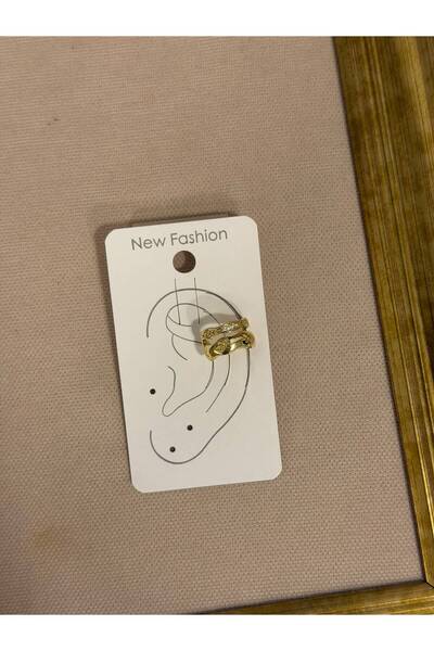 Gold Taşlı Earcuff