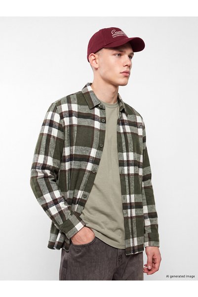 LC Waikiki Men's Regular Fit Checked Flannel Shirt