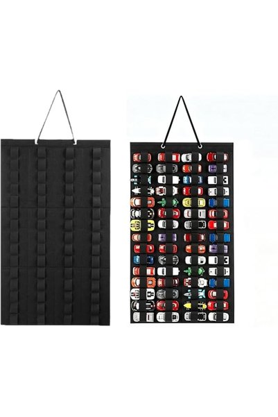 ANYUAN Hanging Toy Car Storage Organizer, Wall & Door Felt Display Case, Hold...