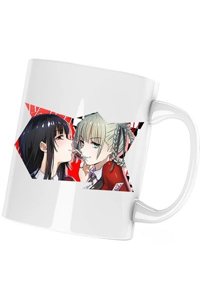 INOVATIX Cana Kakegurui Runa Yumeko Poker Anime, white, 330 ml