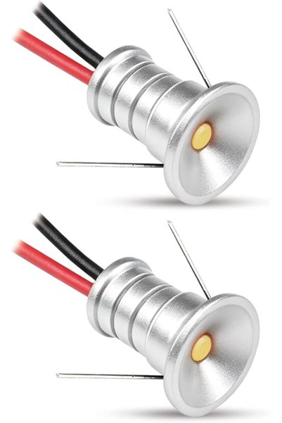 TERRIFI قطعتان من مصابيح LED صغيرة للإضاءة في واجهات العرض، 0.5 واط 12 فولت، ...