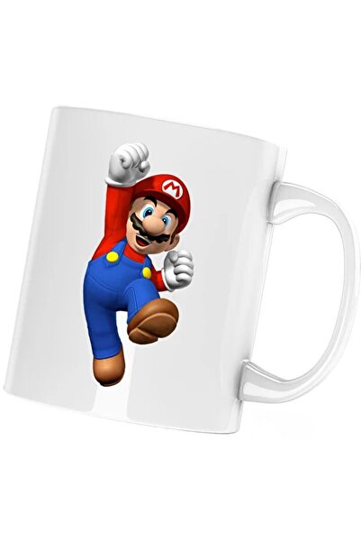 INOVATIX Cană New Super Mario Bros Game, albă, 330 ml