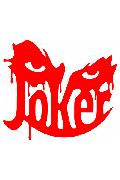Oracal Autocolant auto Joker – Stil horror cu efect de picurare 20cm - Roșu