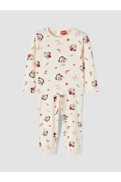 LC Waikiki Set de pijama imprimat Mickey Mouse pentru fete