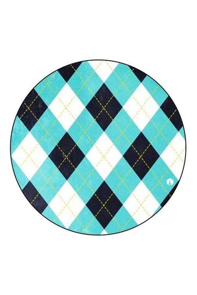 Generic Lines Printed Fridge Magnet Blue/White/Green 5.5cm