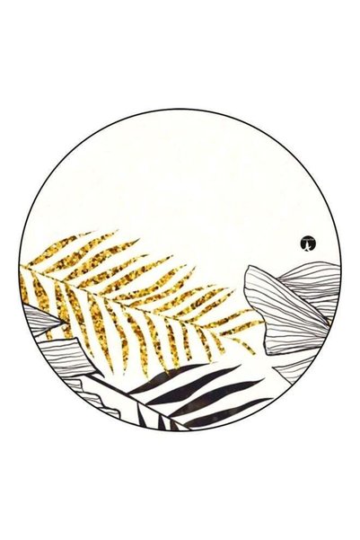 Generic Printed Fridge Magnet White/Gold/Black 5.5cm