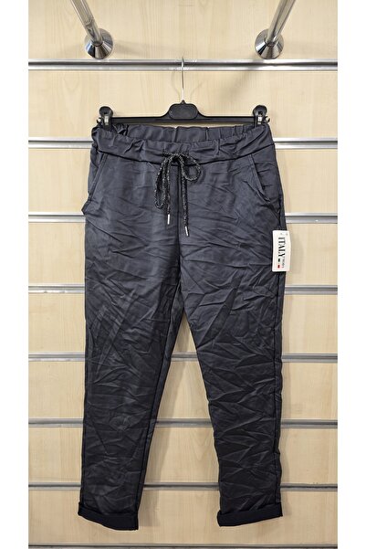 Park Moda Pantaloni italieni cu aspect de piele