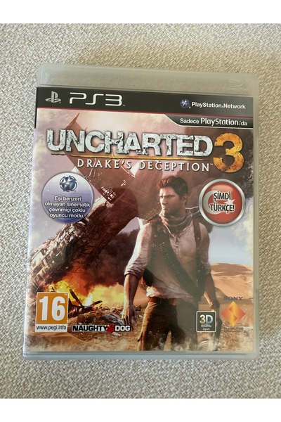 EA ps3 uncharted 3 orjinal oyun 10/10 kondüsyon kitapçıklı