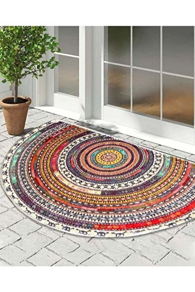 Generic Half Round Door Mat,Semi Circle Bathroom Floor Rug,Non-Slip Welcome E...