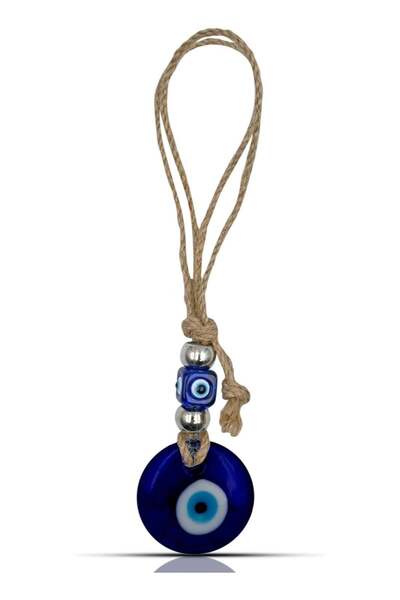 Generic Handmade Blue Glass Evil Eye Hanging for Good Luck Zodiac Success Hea...