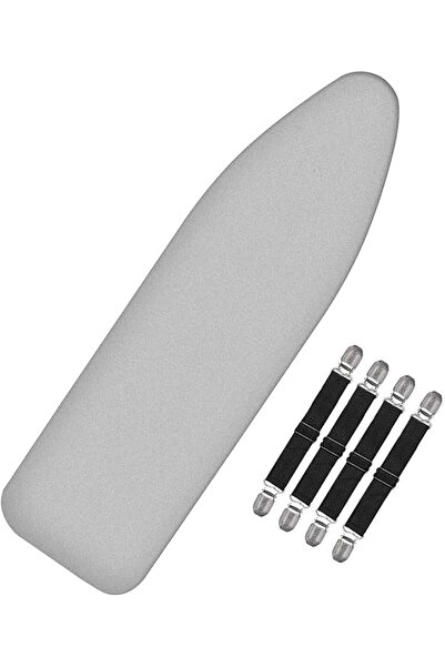 ALANX غطاء لوح كيّ الملابس 110x30 سم، غطاء قطني كبير للوح الكيّ مع وسادة 5 مم...