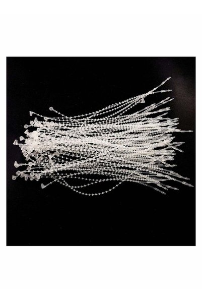 Generic Beaded Loop Tie Fasteners Snap Lock Pin Plastic Paper Price Tag Faste...