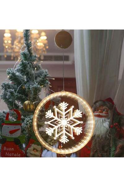 Generic Christmas SnowFlake Decoration 3D Light – Festive LED Sign for Holida...