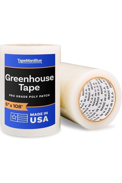 TapeManBlue شريط إصلاح للبيوت الزجاجية بطول 108 قدم وعرض 6 بوصات، صنع في الول...