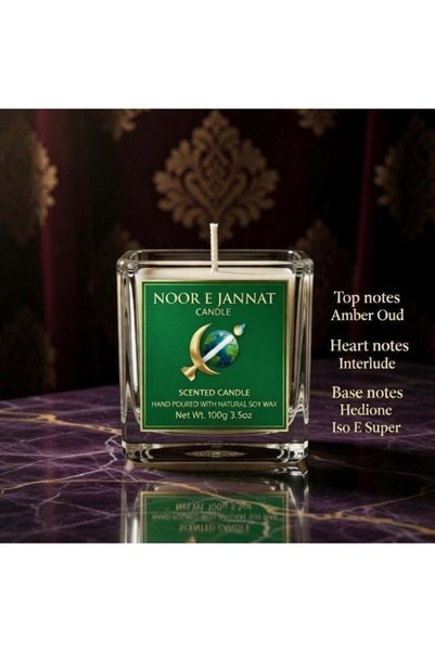 Generic Amber Oud & Interlude Scented Luxury Soy Candle (Infused with Iso E S...