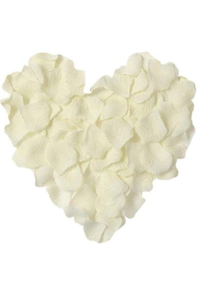 Generic 1000 Pieces Ivory White Artificial Silk Rose Petals Flower Decoration...