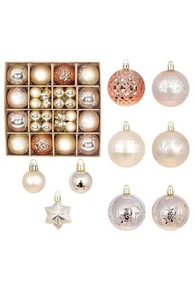 Generic 44 Pcs Christmas Tree Balls Ornaments, Christmas Decorative Hanging B...